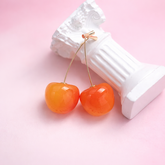 Cute Cherry Drop Earrings – Stylish Fruit Design Jewelry for Women
