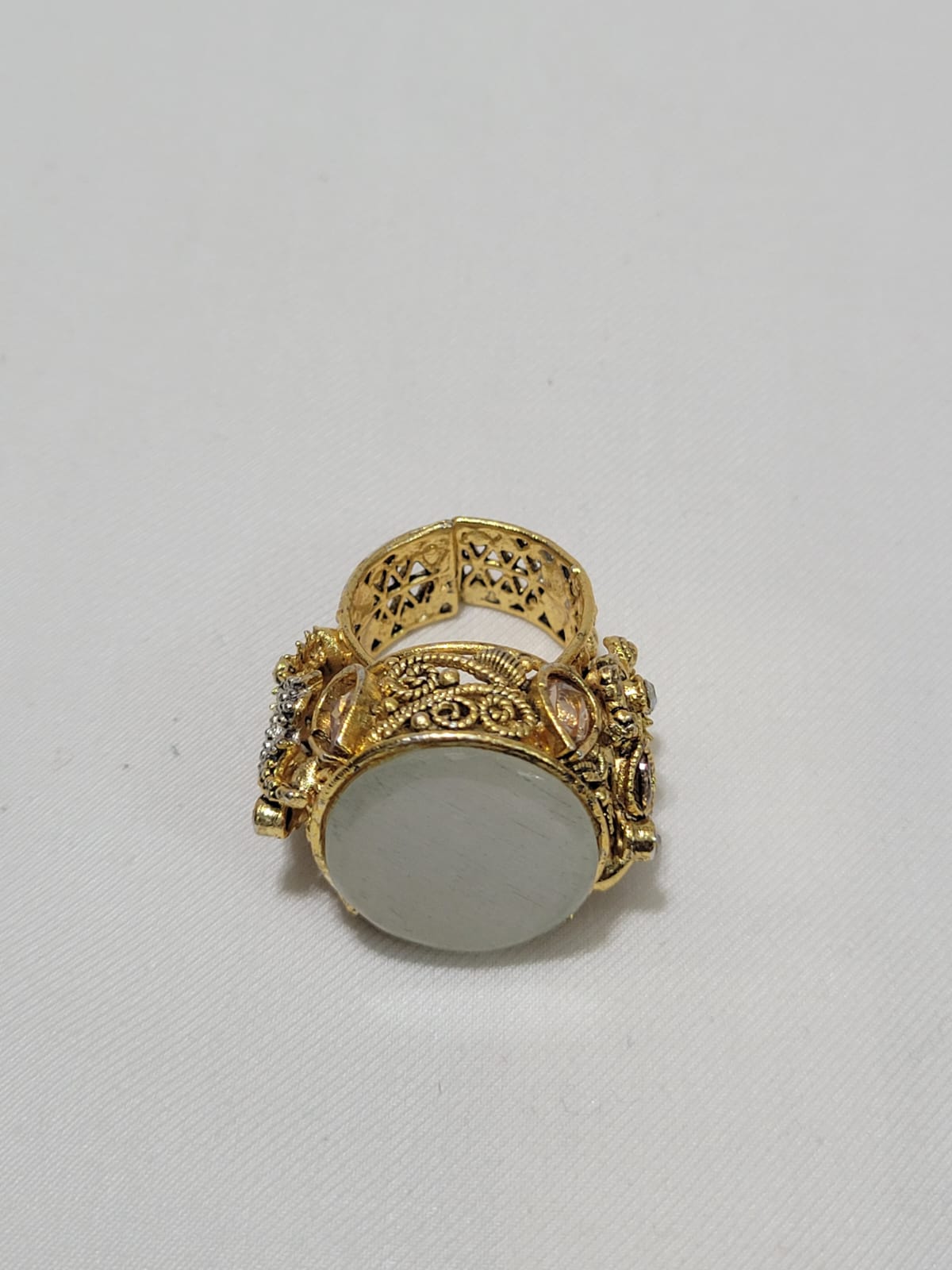 Turkish Ring with Beautiful Stone (Blue & White Variants)