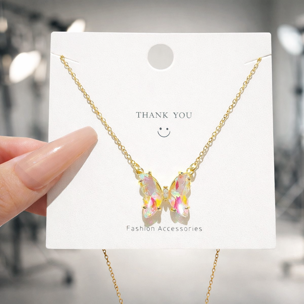 Elegant Butterfly Pendant Necklace – Stylish Jewelry for Women