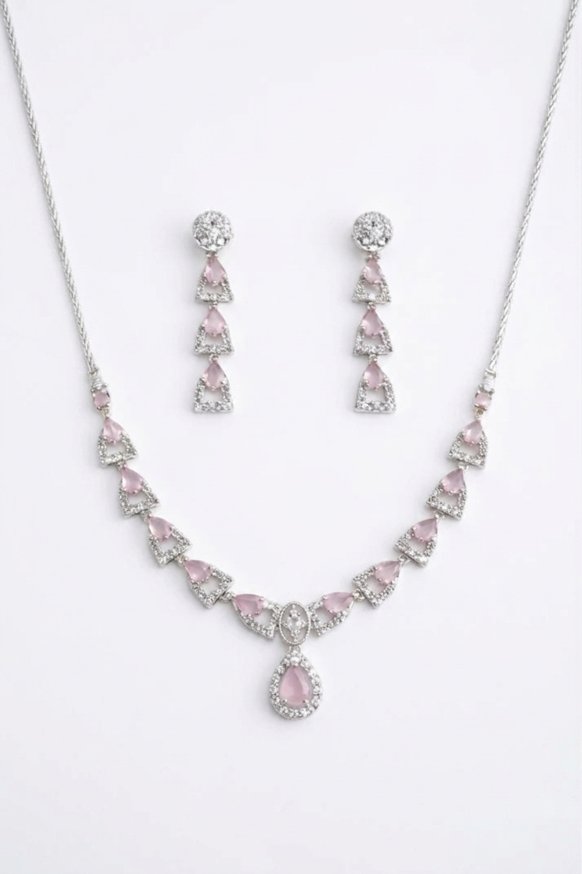 1 Carat Zircon Pink Set
