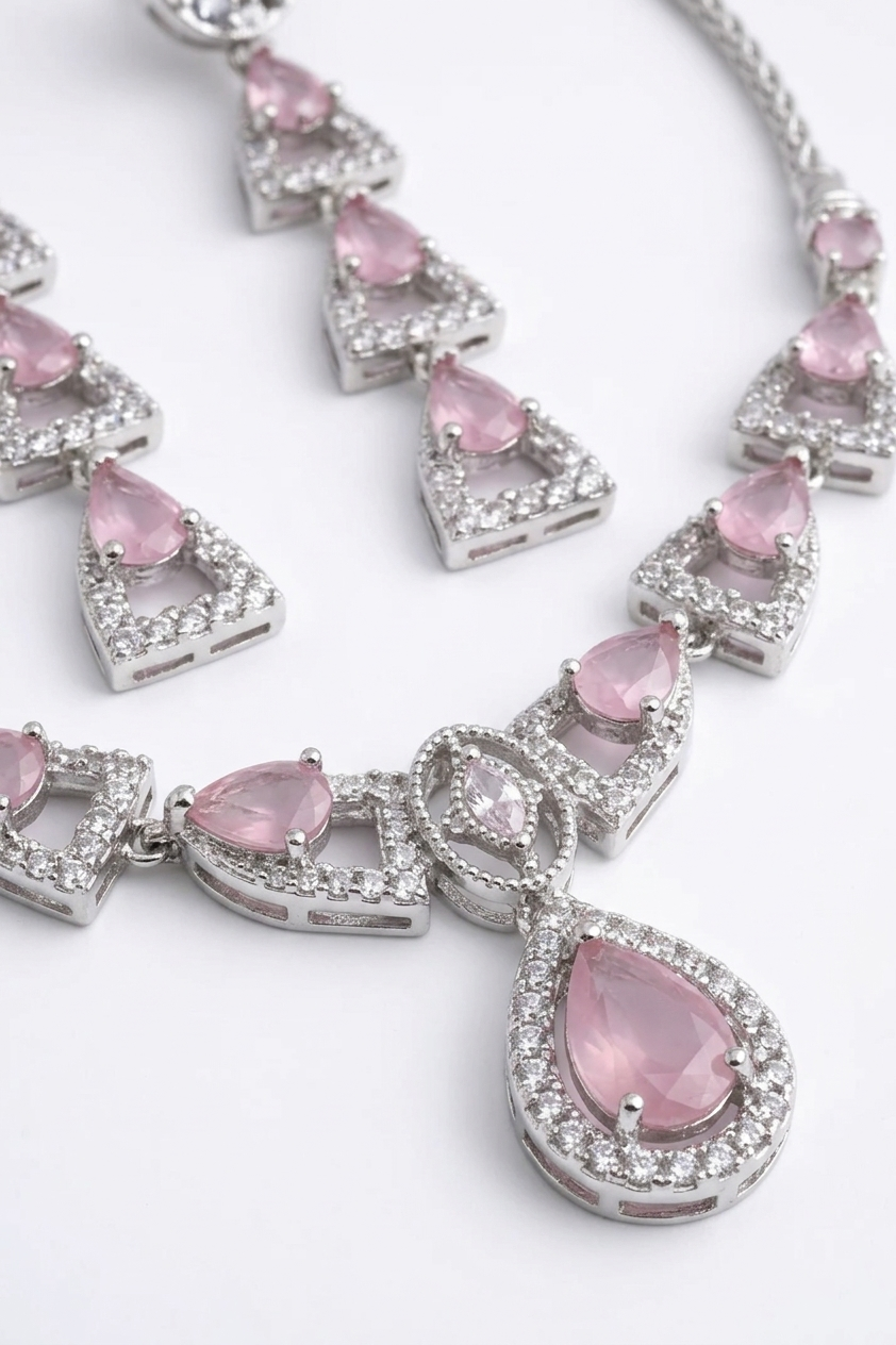 1 Carat Zircon Pink Set