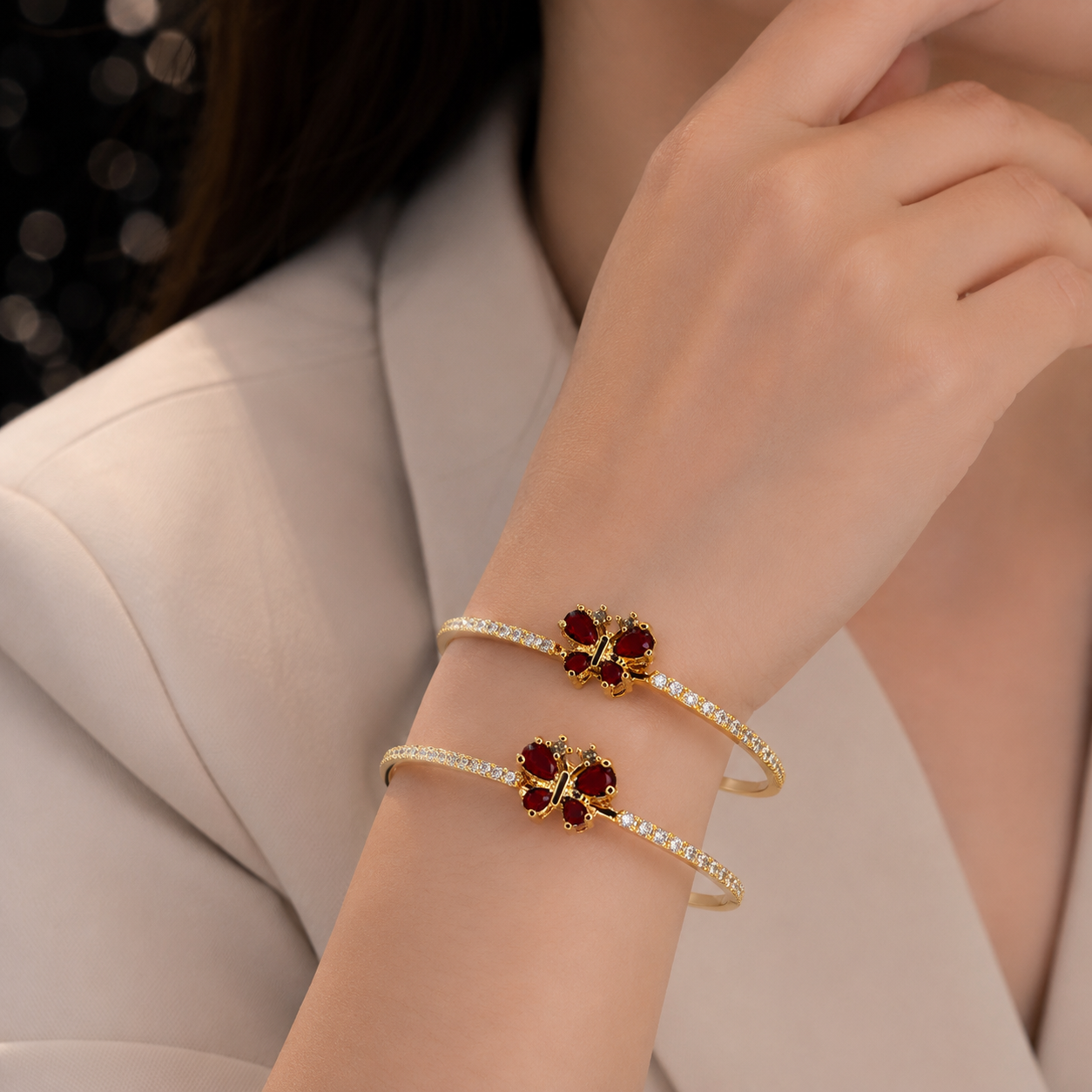 Stylish Adjustable Mehroon Bangles – Elegant Traditional Jewellery for Women