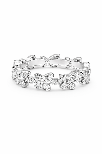 Cute Adjustable Butterfly Ring – Elegant Crystal Fashion Ring for Women