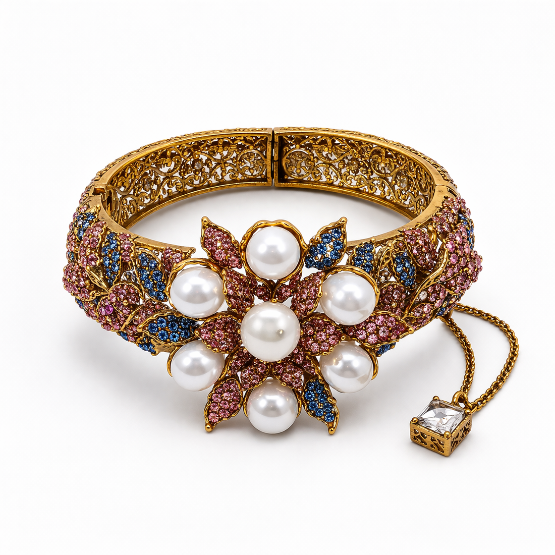 Turkish Pink and Blue Bangle