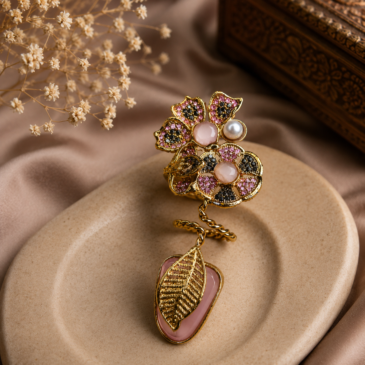 Turkish Double Style Ring – Blush Pink