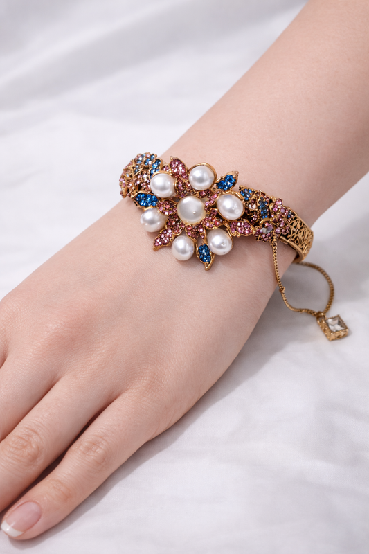 Turkish Pink and Blue Bangle