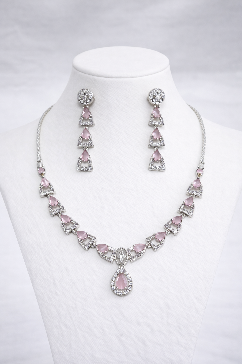 1 Carat Zircon Pink Set