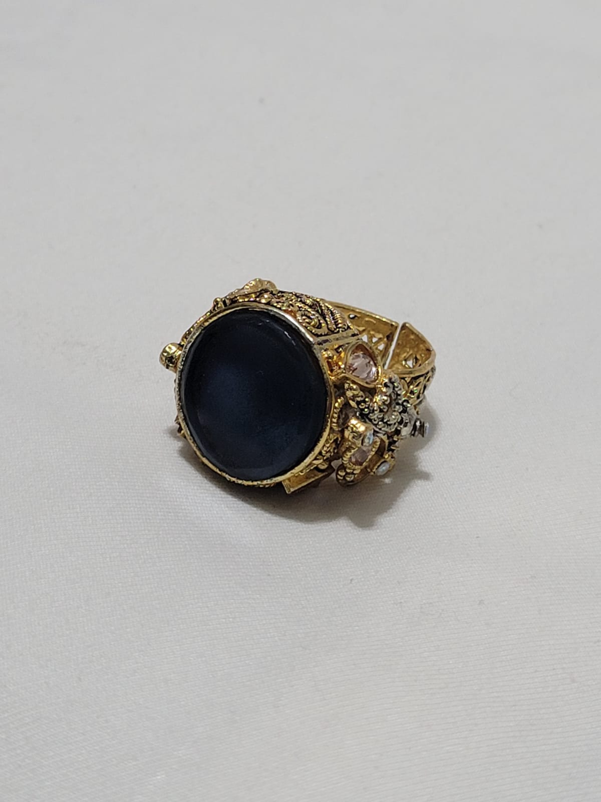 Turkish Ring with Beautiful Stone (Blue & White Variants)