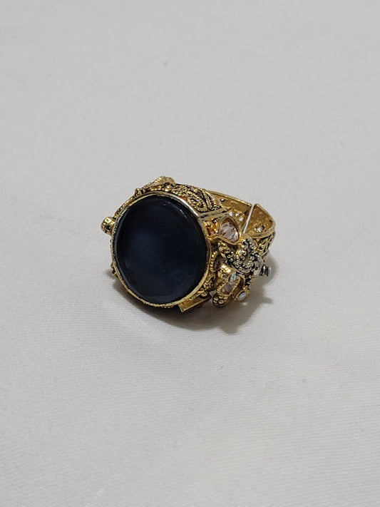 Turkish Ring with Beautiful Stone (Blue & White Variants)